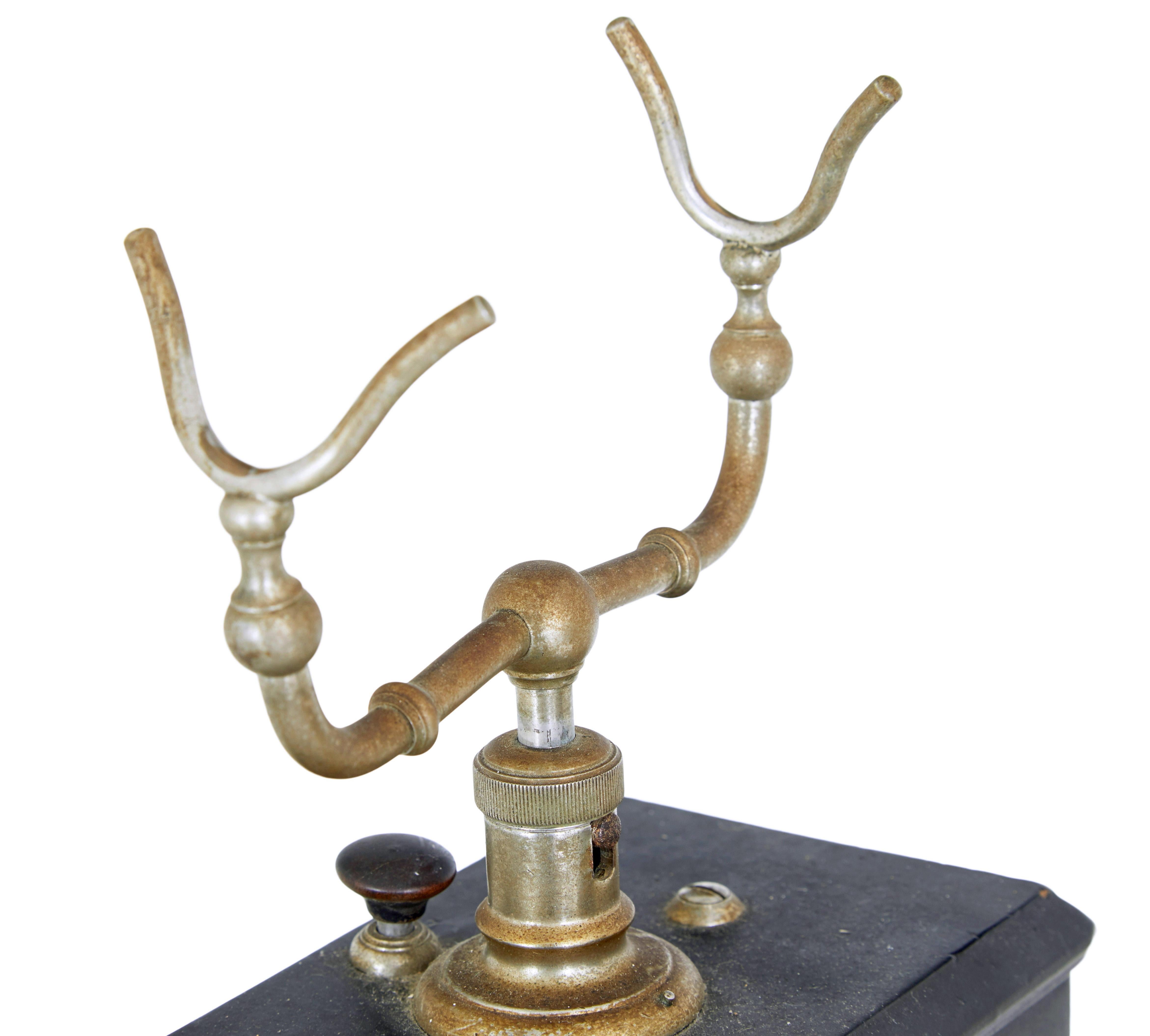 Metal Early 20th century Swedish metal telephone by Rikstelefon For Sale