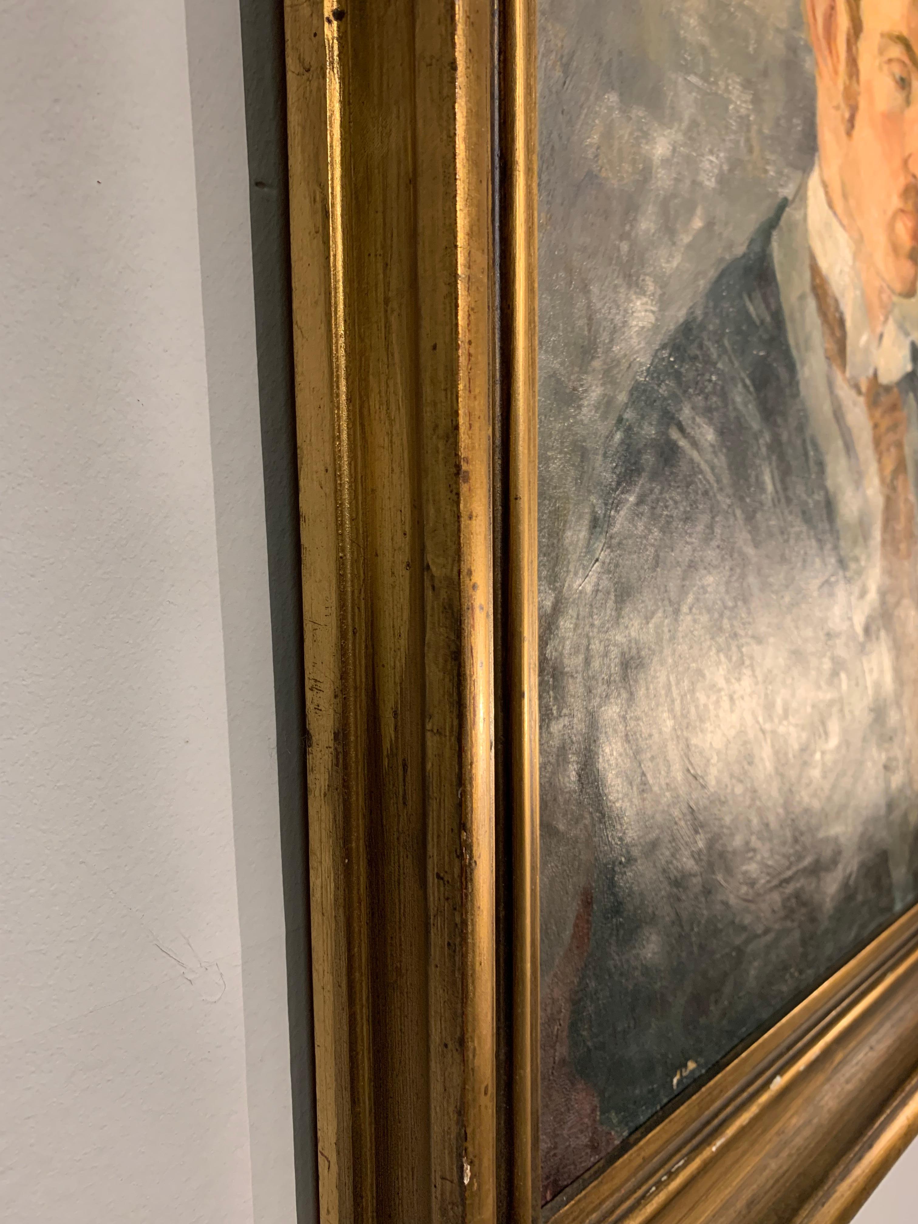 Huile sur toile suédoise du début du 20e siècle par Albert Hoffsten (1887-1927) Bon état - En vente à London, GB
