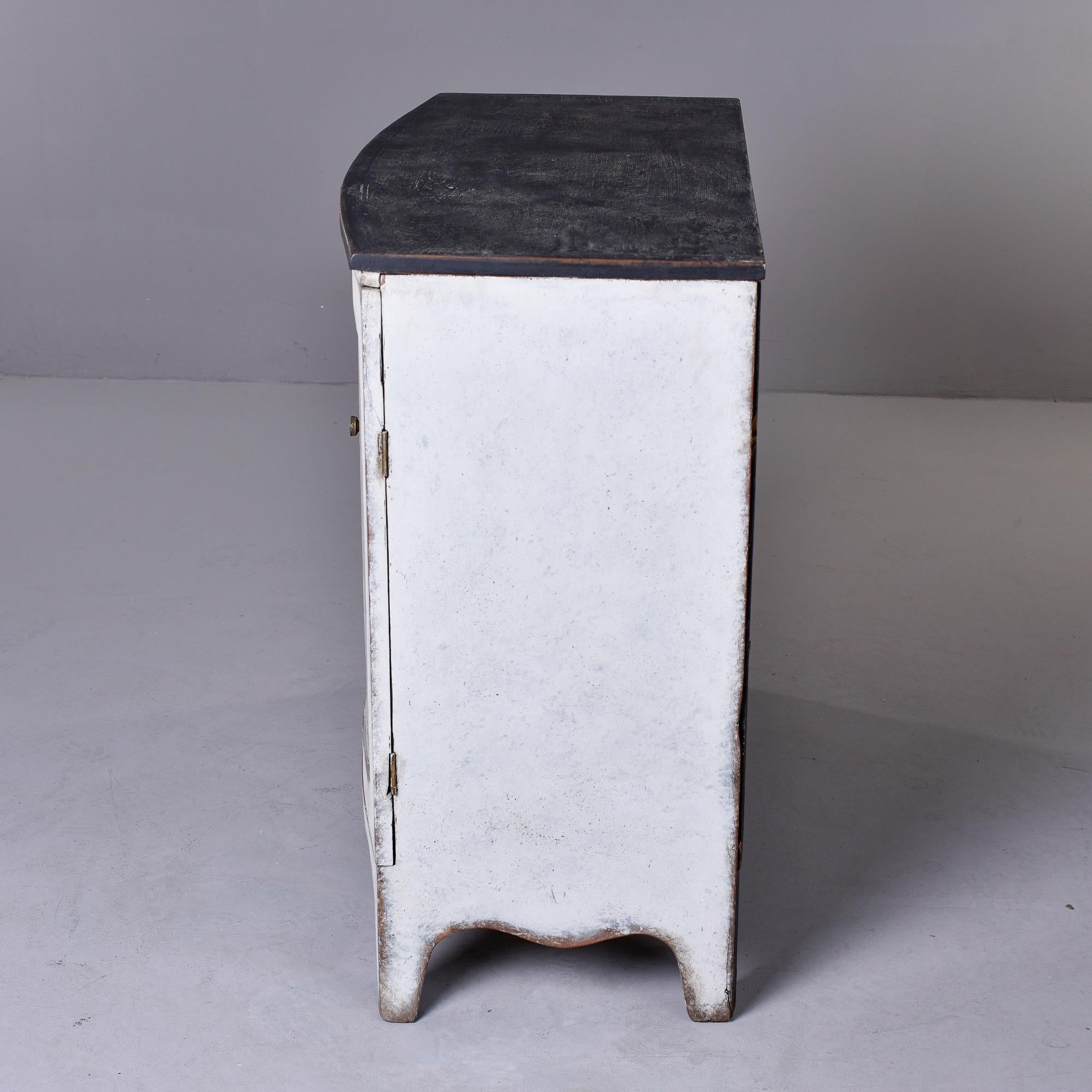 Early 20th Century Swedish Style Painted Two Door Chest 6
