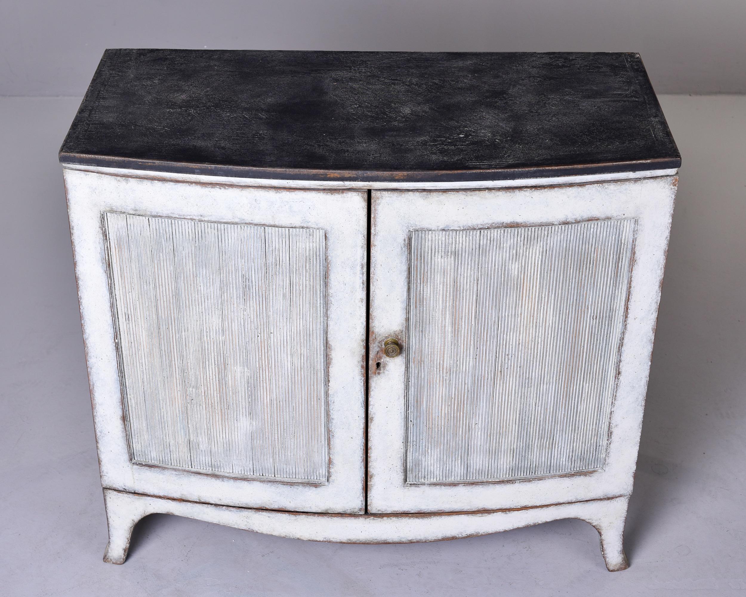 Gustavian Early 20th Century Swedish Style Painted Two Door Chest