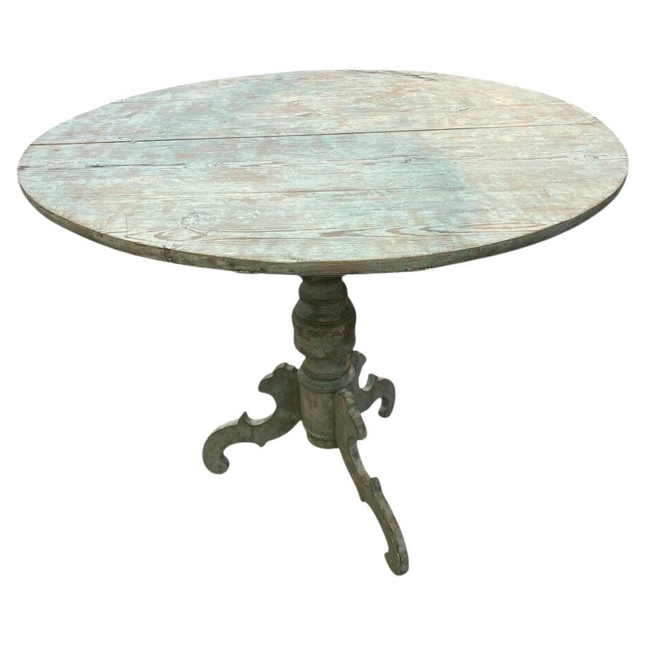 Early 20th Century Swedish Tilt Top Table For Sale