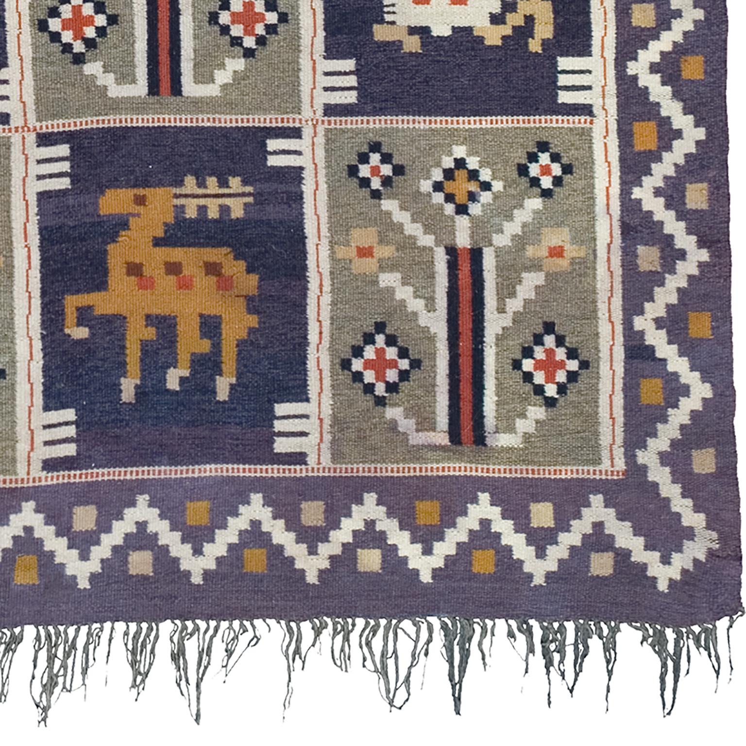 Early 20th century Swedish wall hanging
Sweden, circa 1900
Measures: 8'8