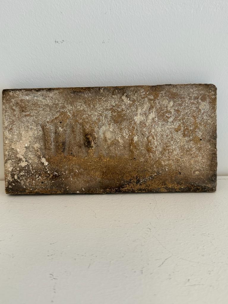 Early 20th Century Synagogue Wall Tile  In Good Condition For Sale In New York, NY