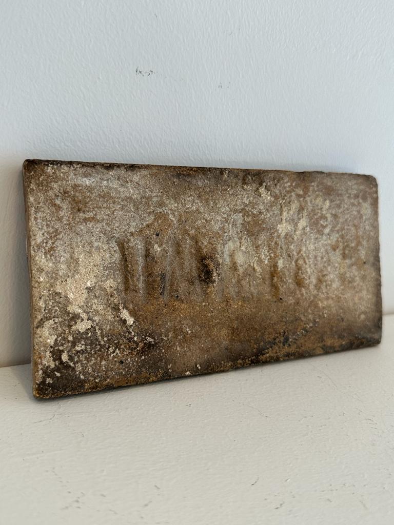 Cast Stone Early 20th Century Synagogue Wall Tile  For Sale