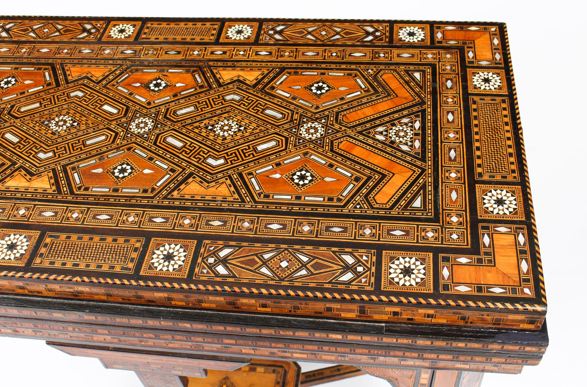 antique backgammon table