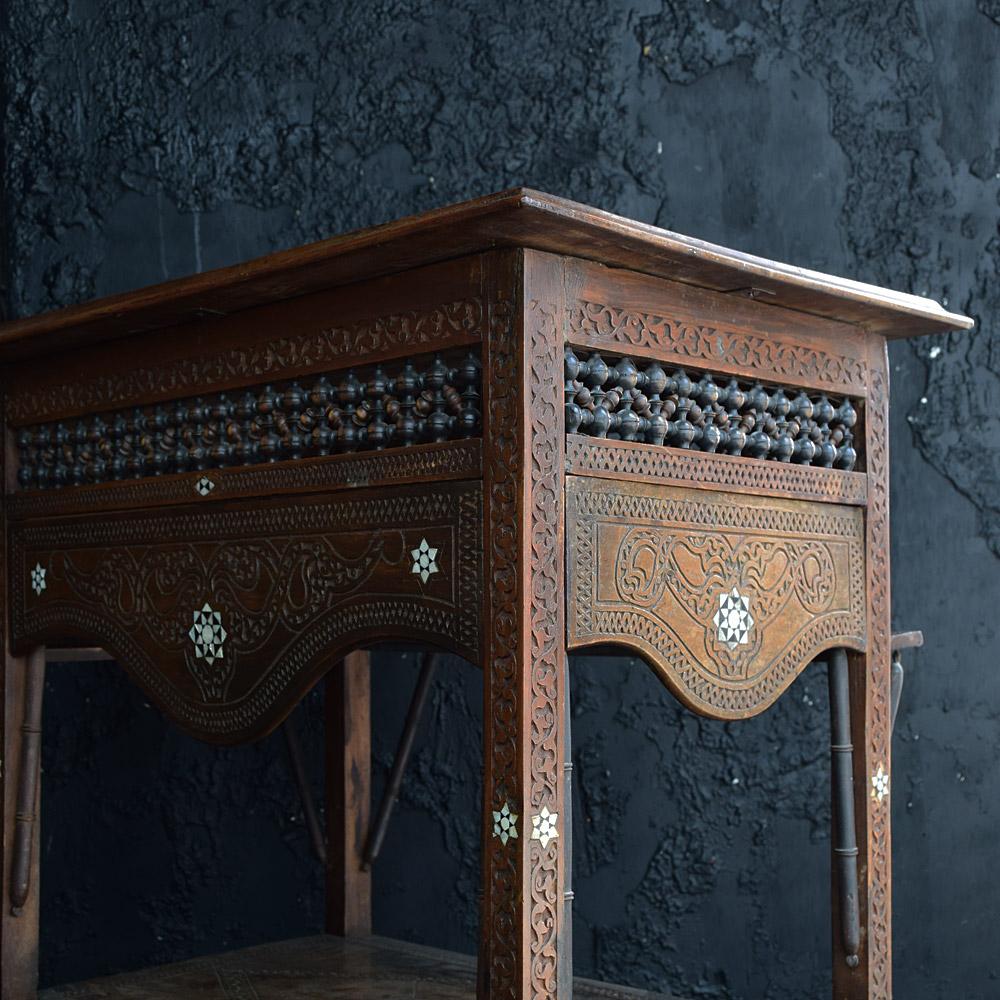Early 20th Century Syrian Folding Side Table 7