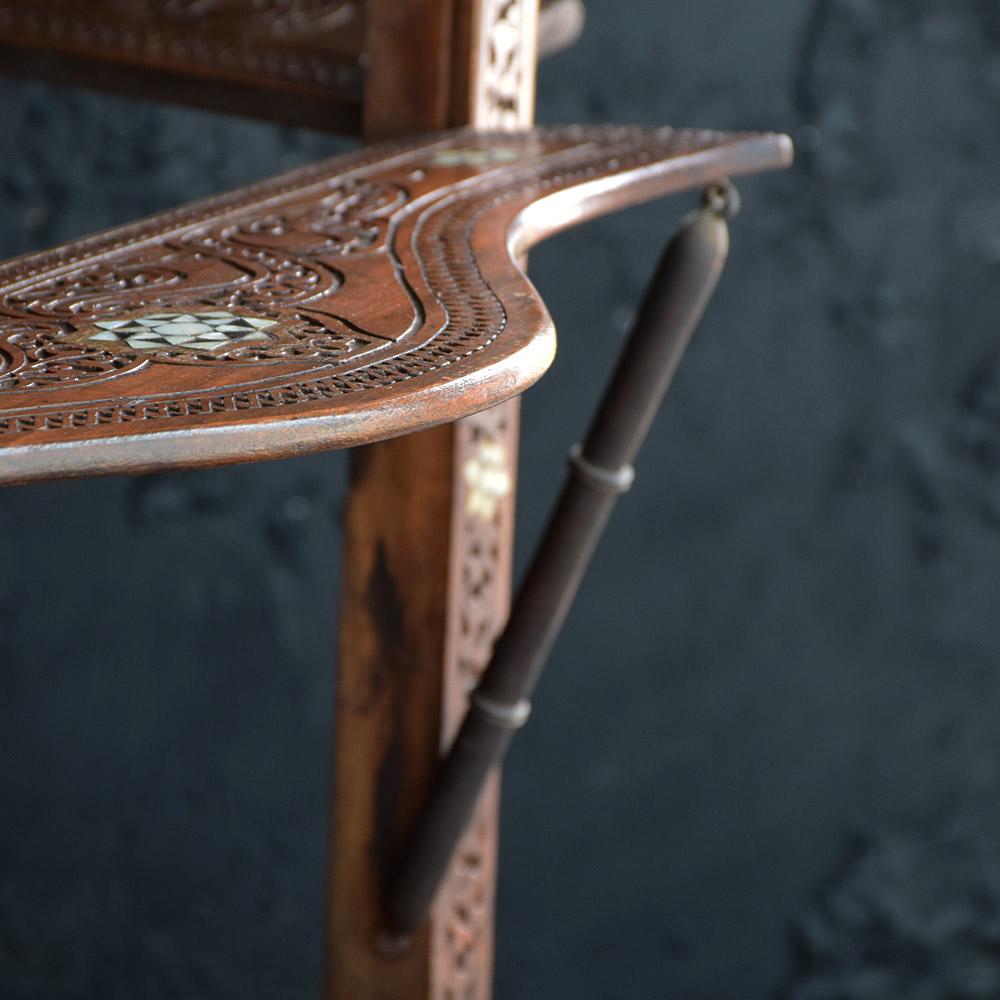 Early 20th Century Syrian Folding Side Table 2