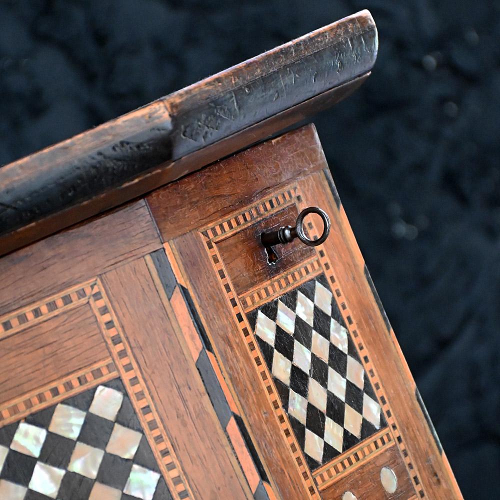 Hand-Crafted Early 20th Century Syrian Moorish Inlaid Liberty Octagonal Sewing Table