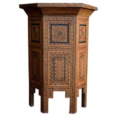 Antique Early 20th Century Syrian Side Table 