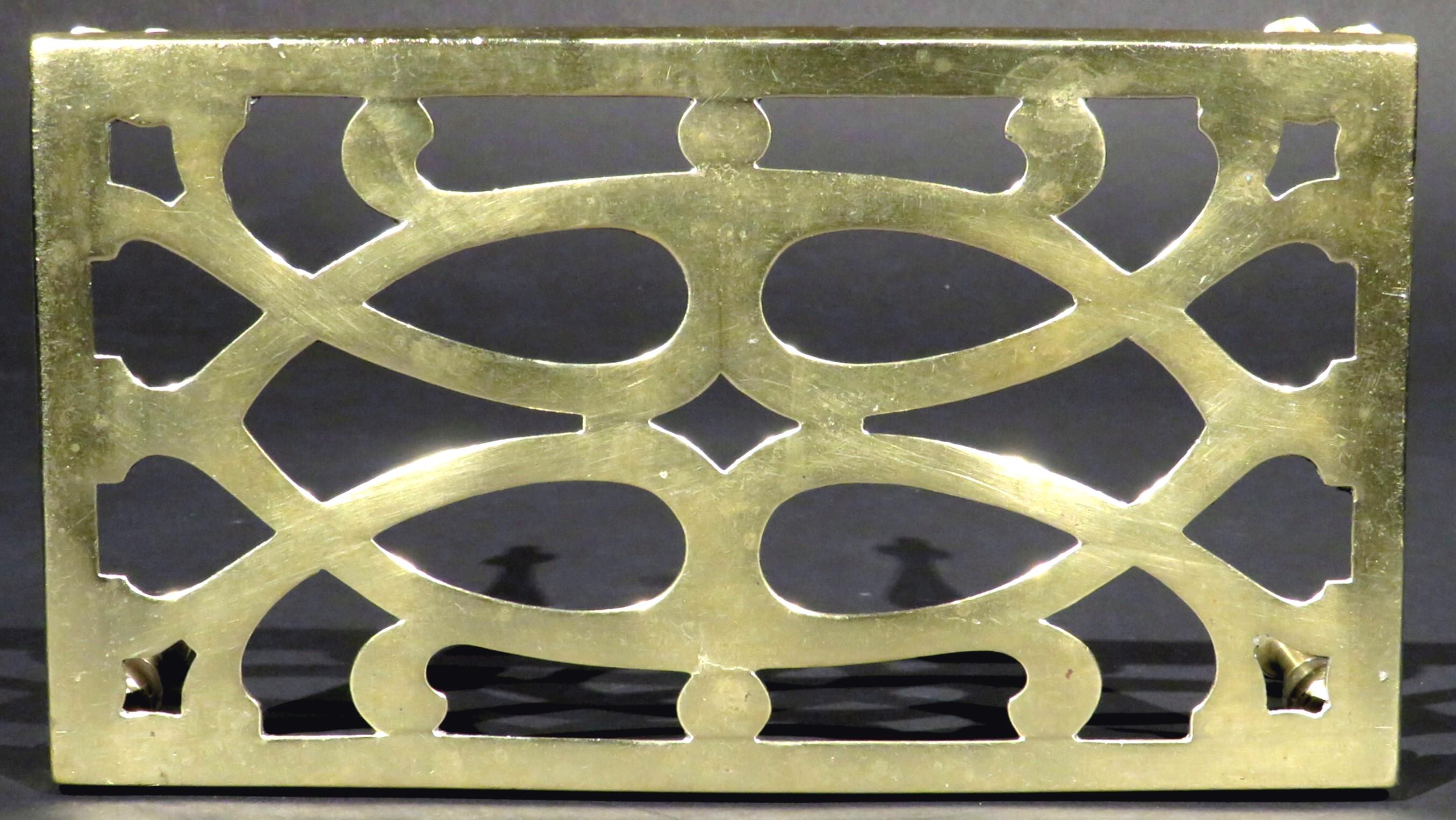 Early 20th Century Table Shaped Brass Trivet, England circa 1900 For Sale 1
