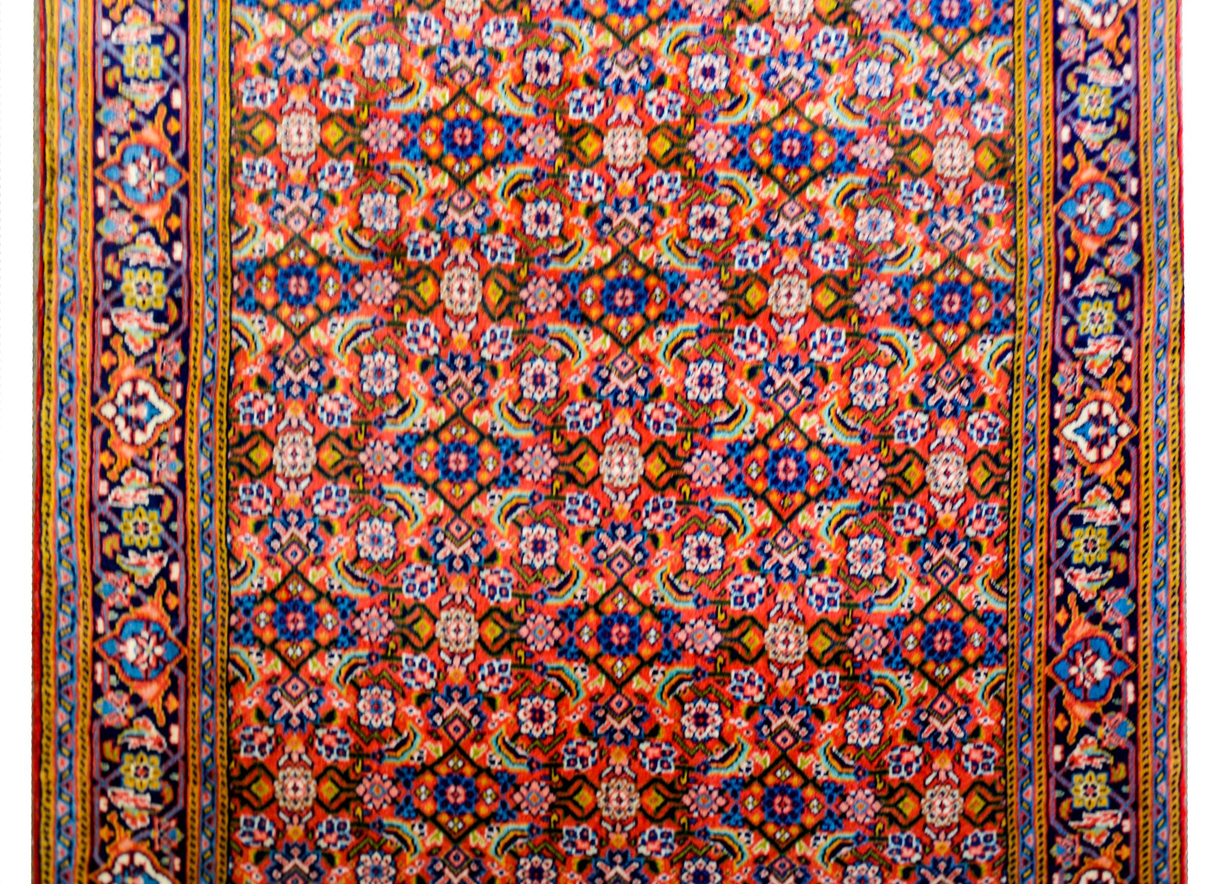 Persiano Corridore Tabriz dei primi del Novecento in vendita