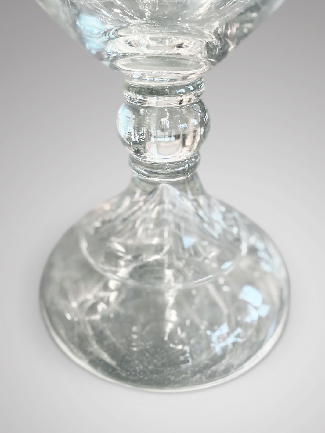 Early 20th Century Tall Cut Glass Apothecary Vase In Good Condition In Petworth,West Sussex, GB