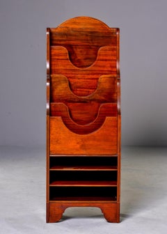 Early 20th Century Tall English Mahogany Music or Magazine Stand