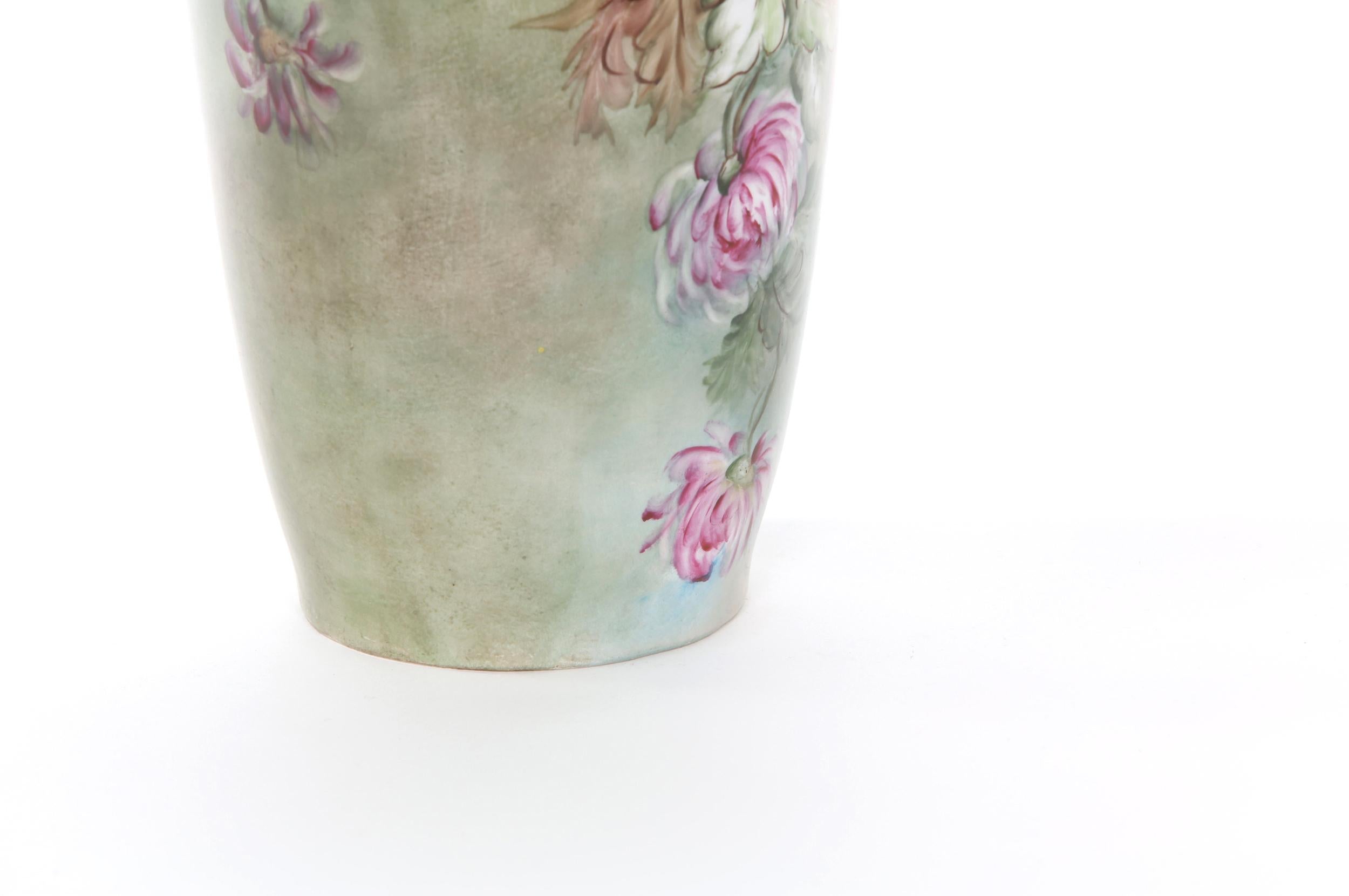 Austrian Early 20th Century Tall Gilt Porcelain Decorative Vase