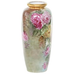 Early 20th Century Tall Gilt Porcelain Decorative Vase