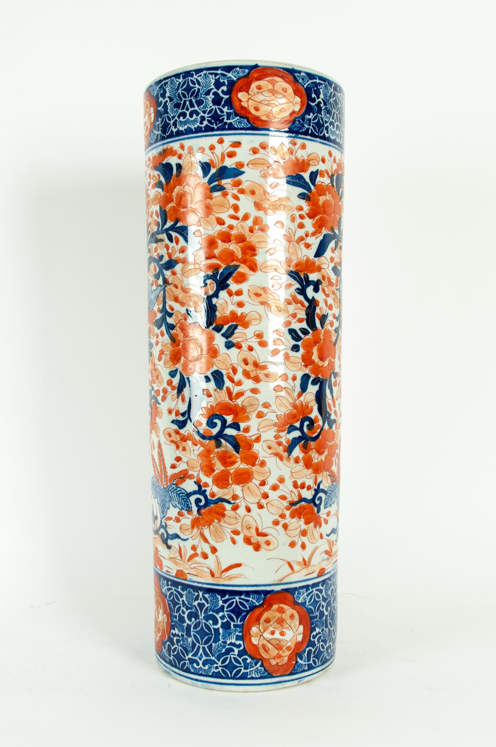 Early 20th Century Tall Porcelain Umbrella Stand 3