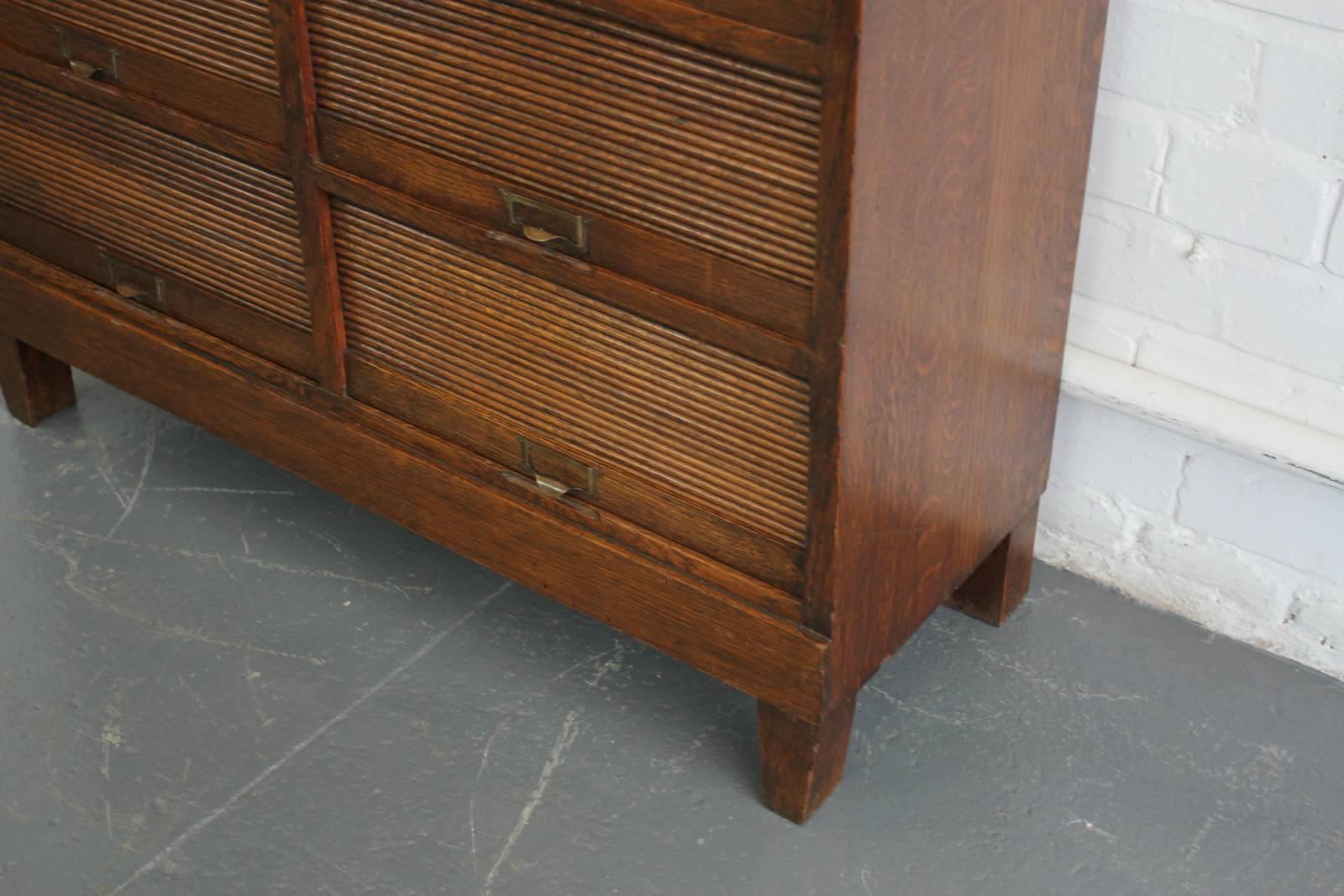 Early 20th Century Tambour Front Deed Cabinet, circa 1910 4