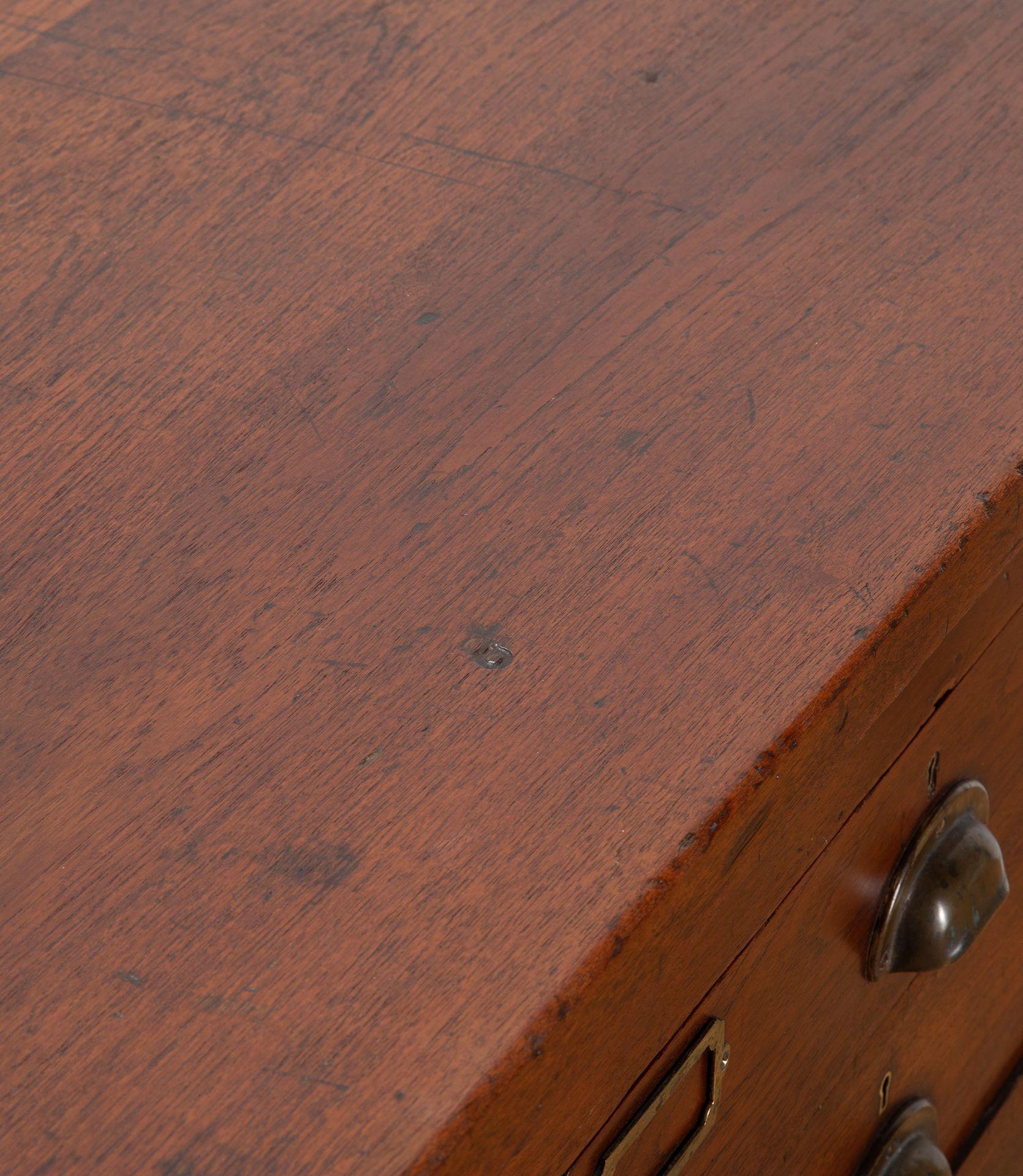 Teak Banca di cassetti in teak dei primi del Novecento in vendita