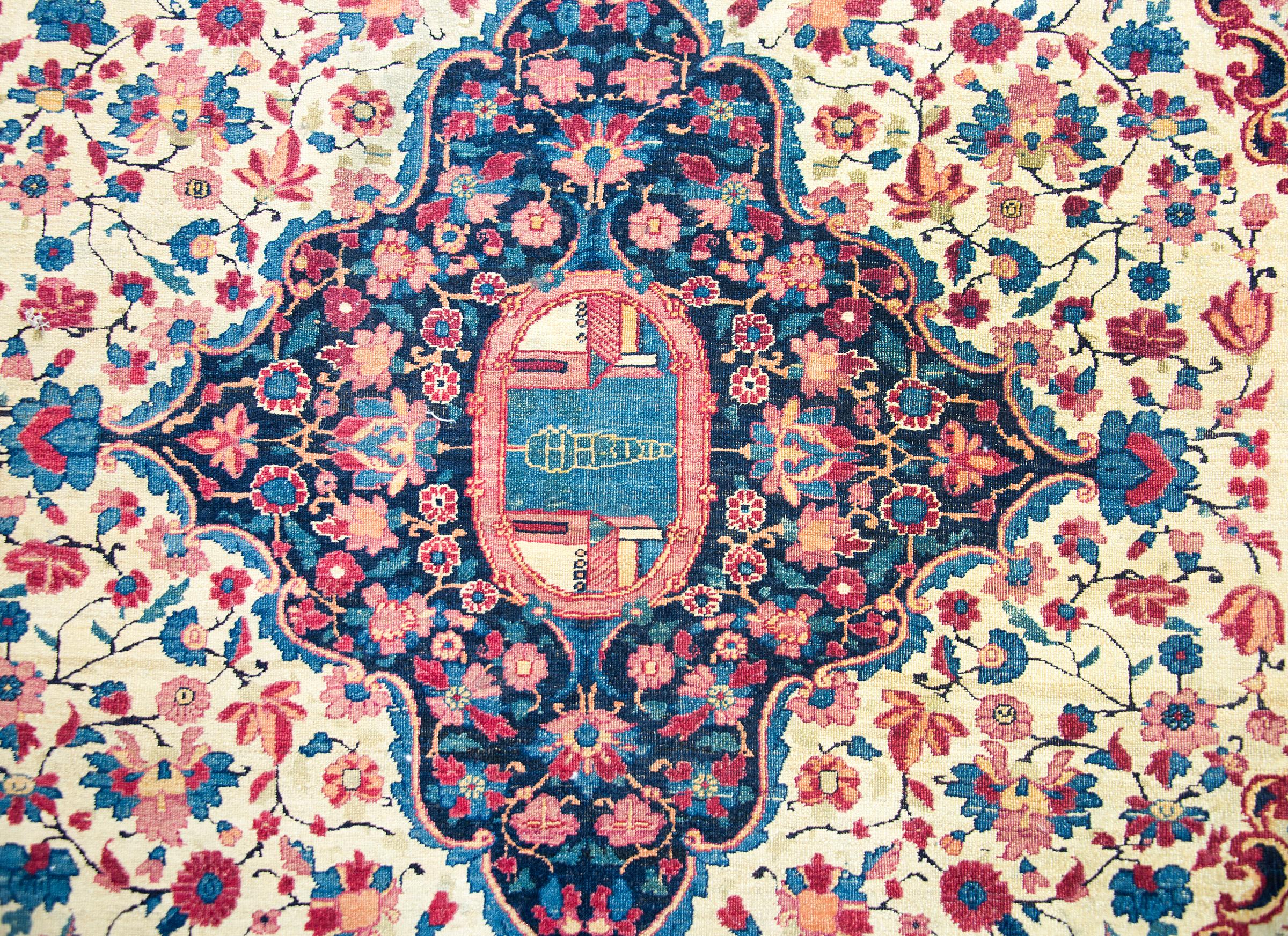 Early 20th Century Tehran Rug For Sale 4