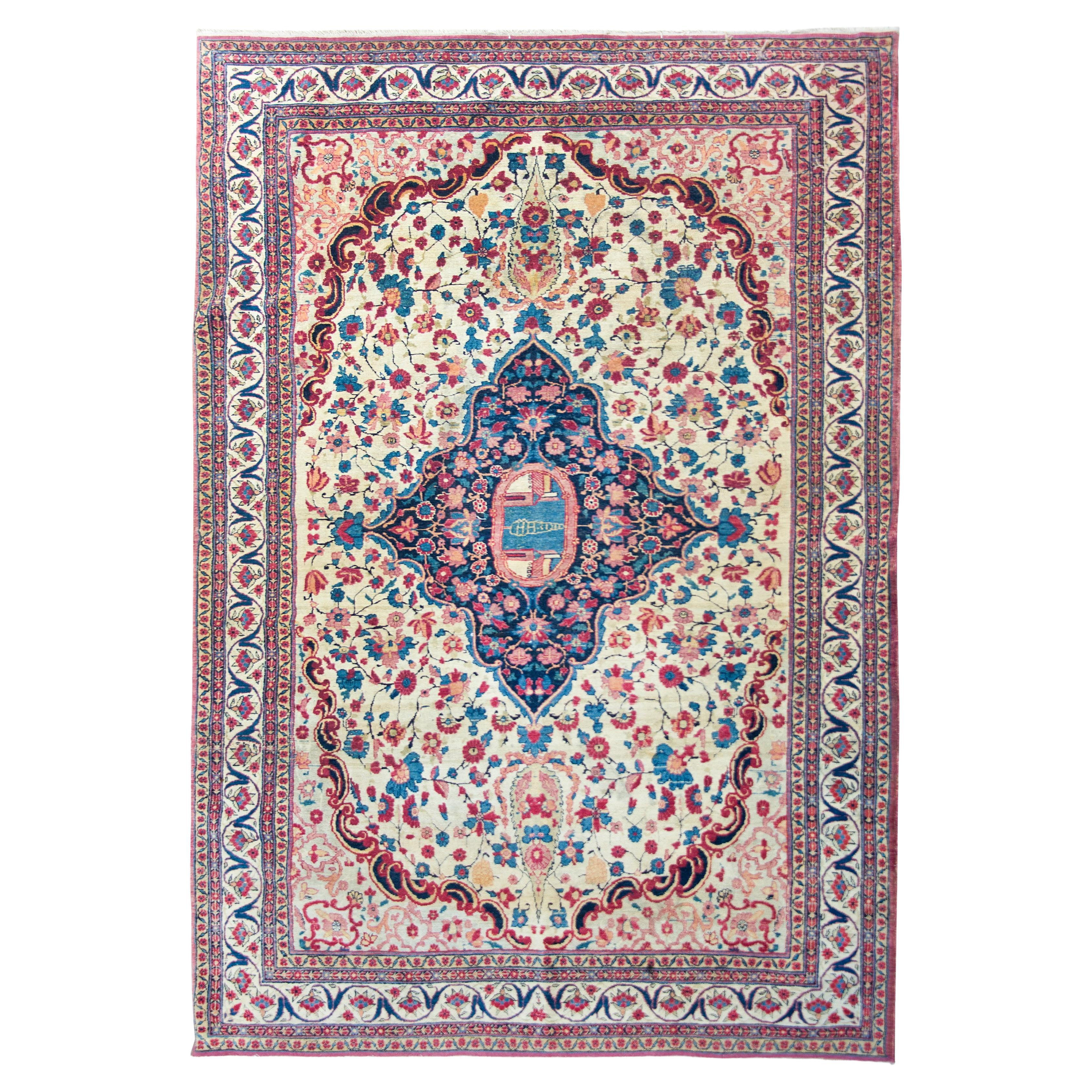 Early 20th Century Tehran Rug For Sale