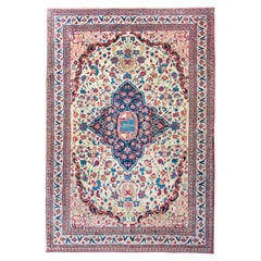 Antique Early 20th Century Tehran Rug