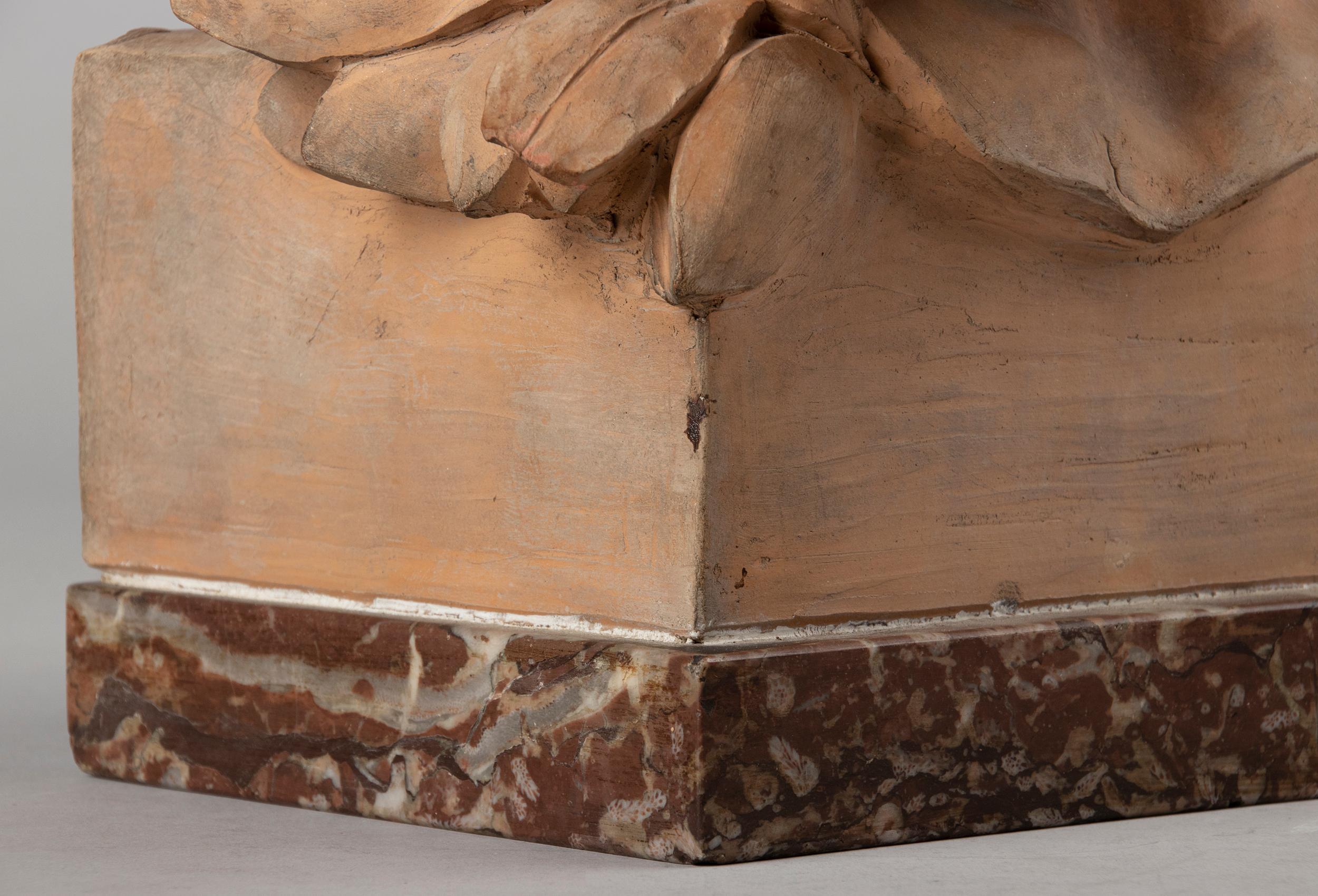 Early 20th Century Terracotta Bust Ludwig von Beethoven by A. Azori 5