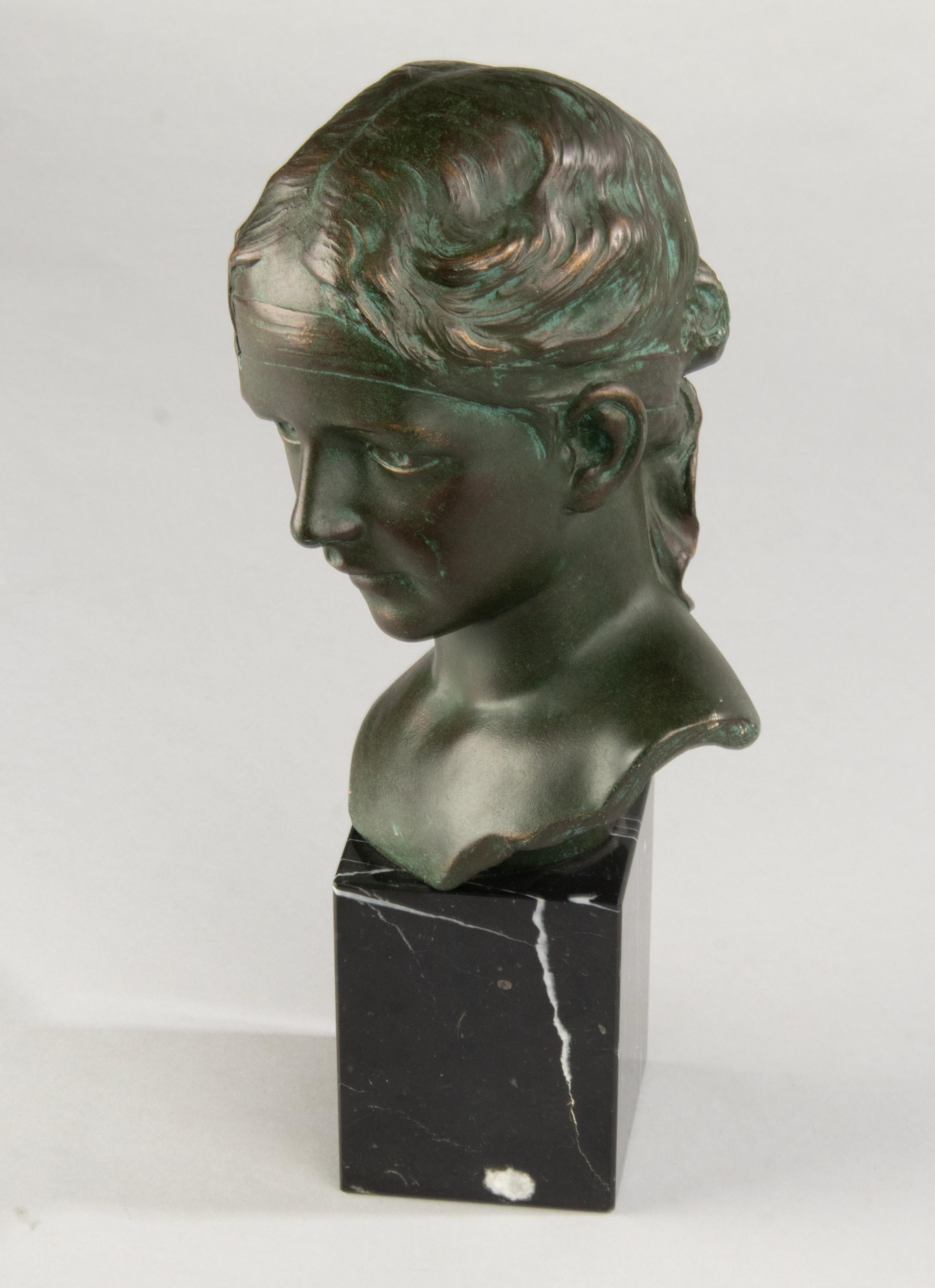 Early 20th Century Terracotta Bust - Signed G. Carli For Sale 11