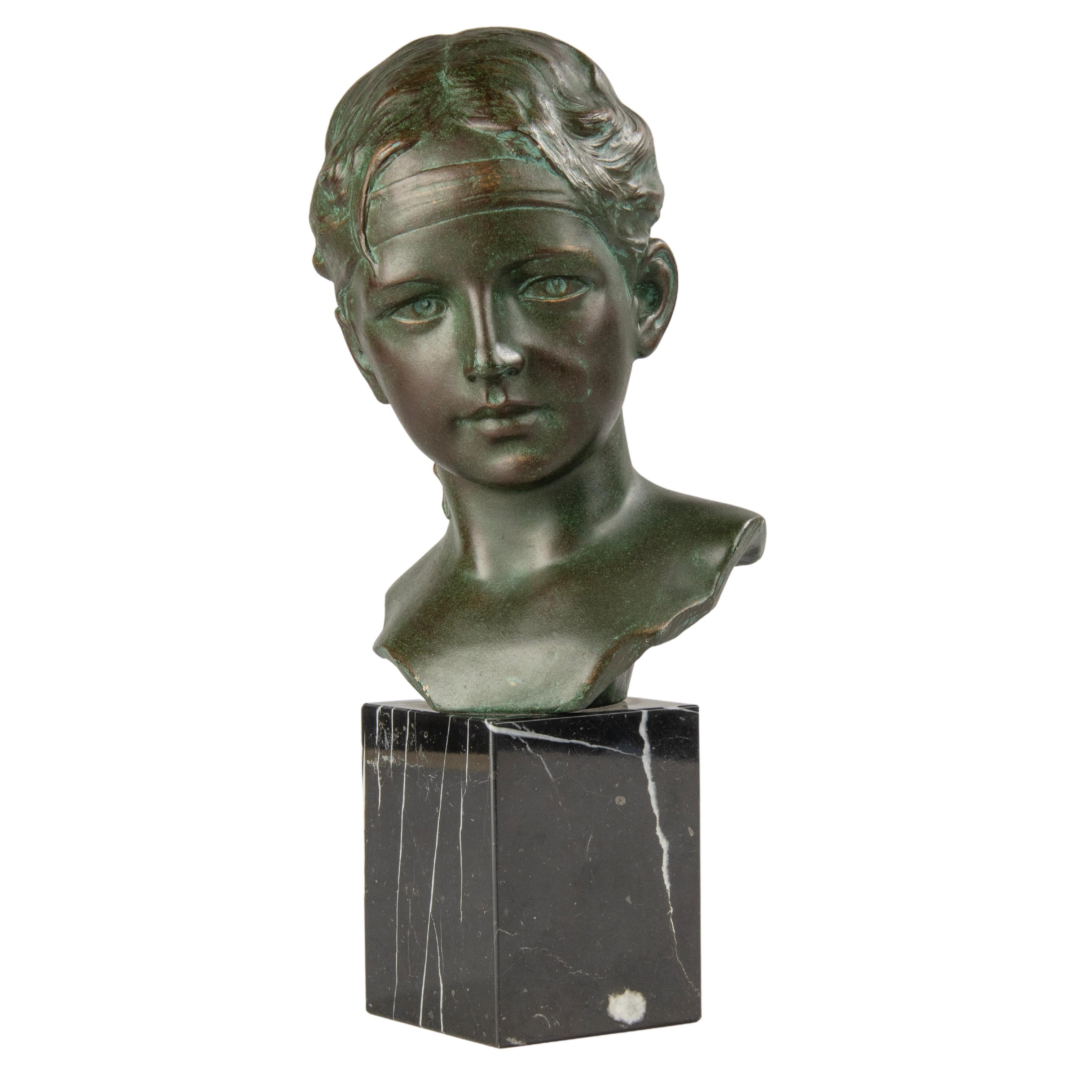 Early 20th Century Terracotta Bust - Signed G. Carli For Sale