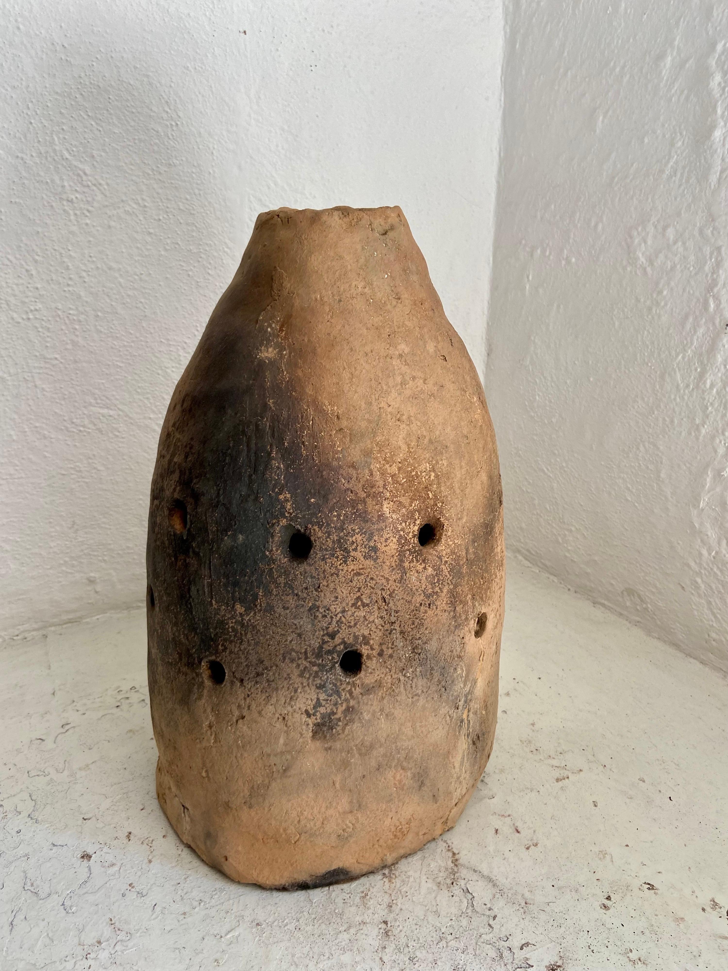 Ceramic Early 20th Century Terracotta Dome Heater from a Remote Mexican Village