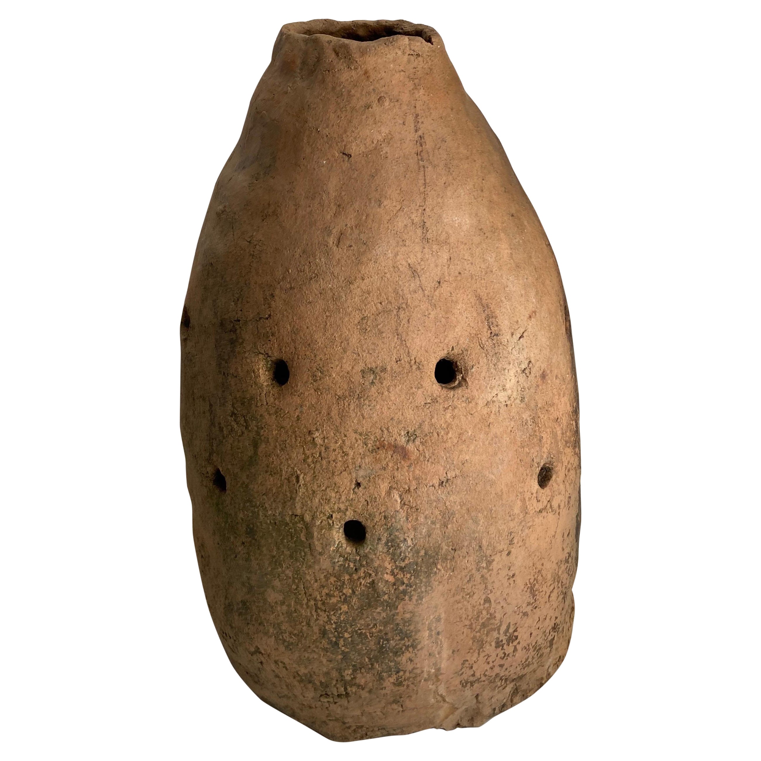 Early 20th Century Terracotta Dome Heater from a Remote Mexican Village