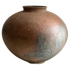 Antique Early 20th Century Terracotta Jar from Mexico's Mixteca Region of Oaxaca