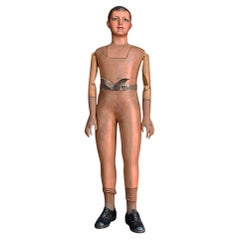 Early 20th century terracotta Paris shop display mannequin