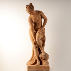 Early 20th Century Terracotta Venus The Bather by Mandeville & Bernier