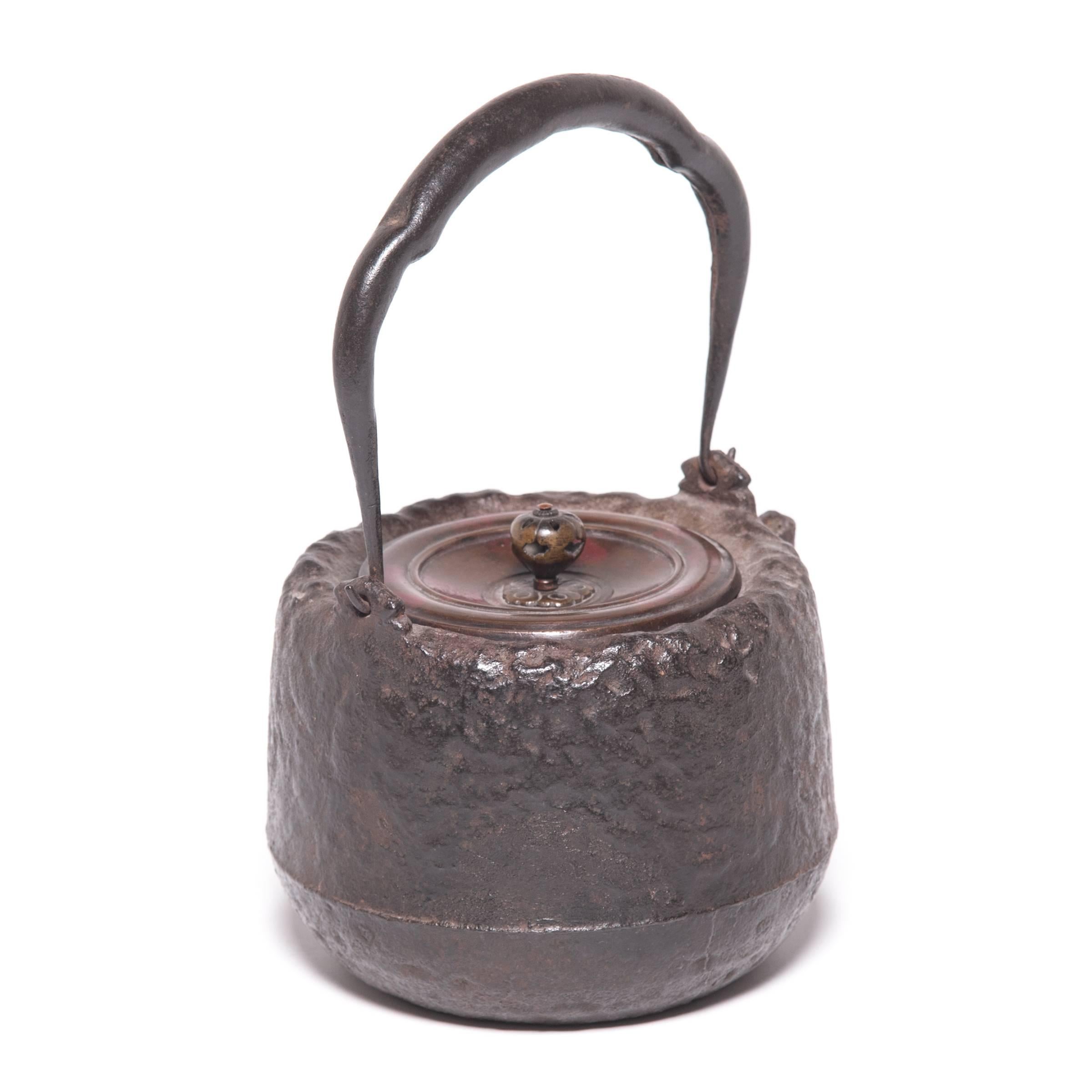 Bronze Early 20th Century Textured Japanese Tetsubin