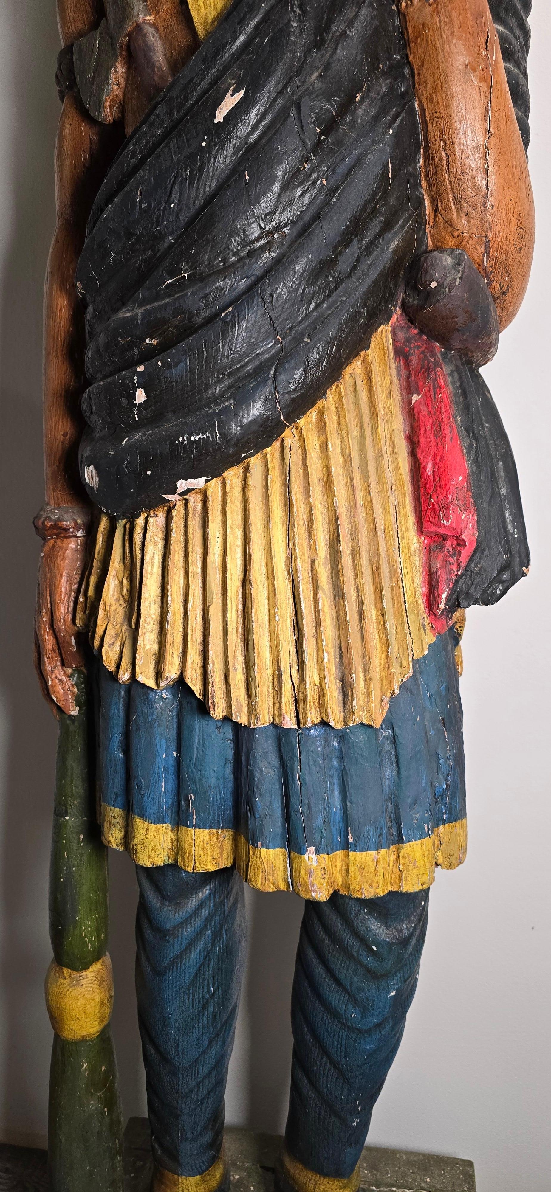 Early 20th Century 'The Virginian' Cigar Store Indian For Sale 1
