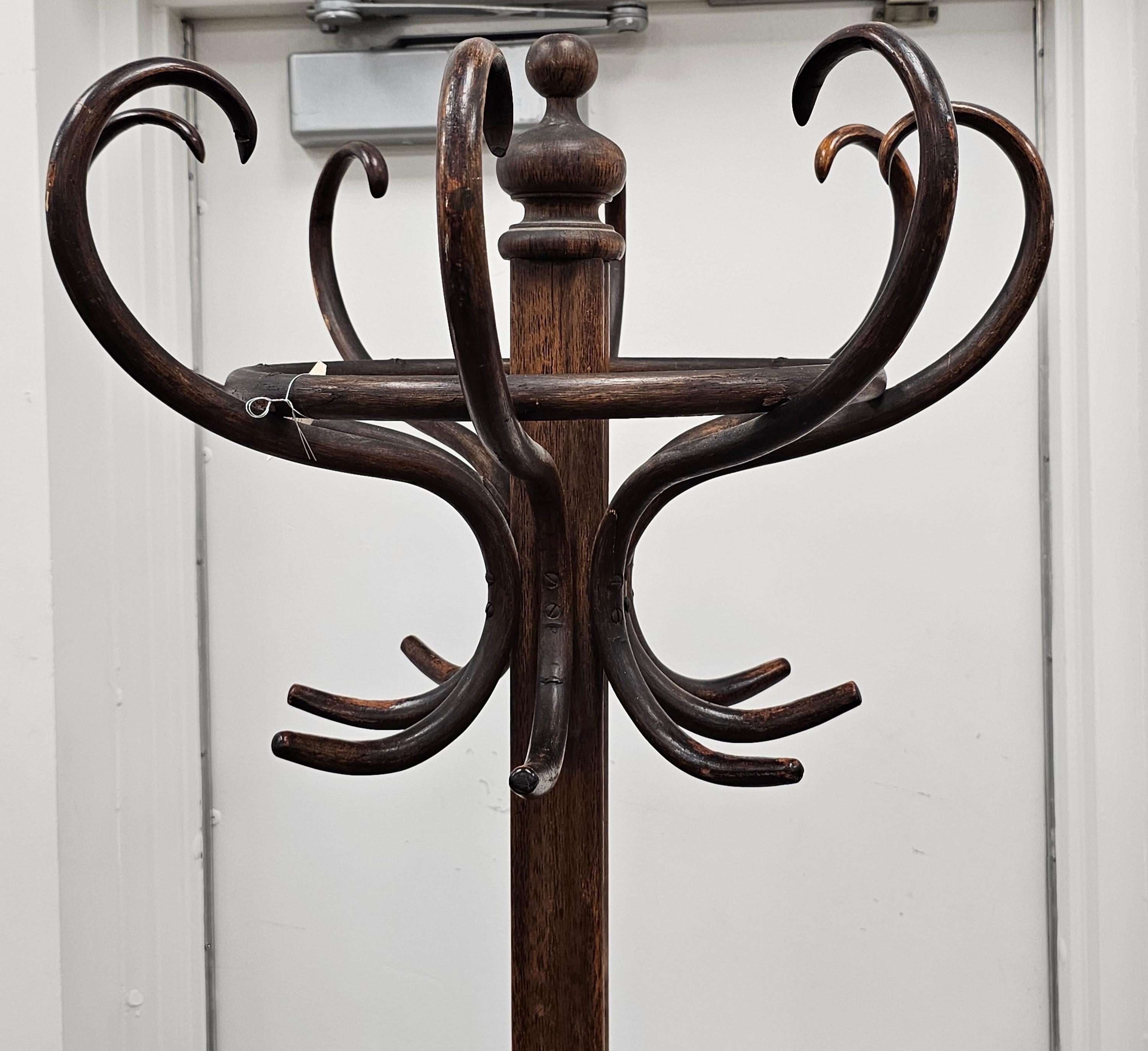 Perchero / Sombrerero Thonet de madera curvada de principios del siglo XX Desconocido en venta