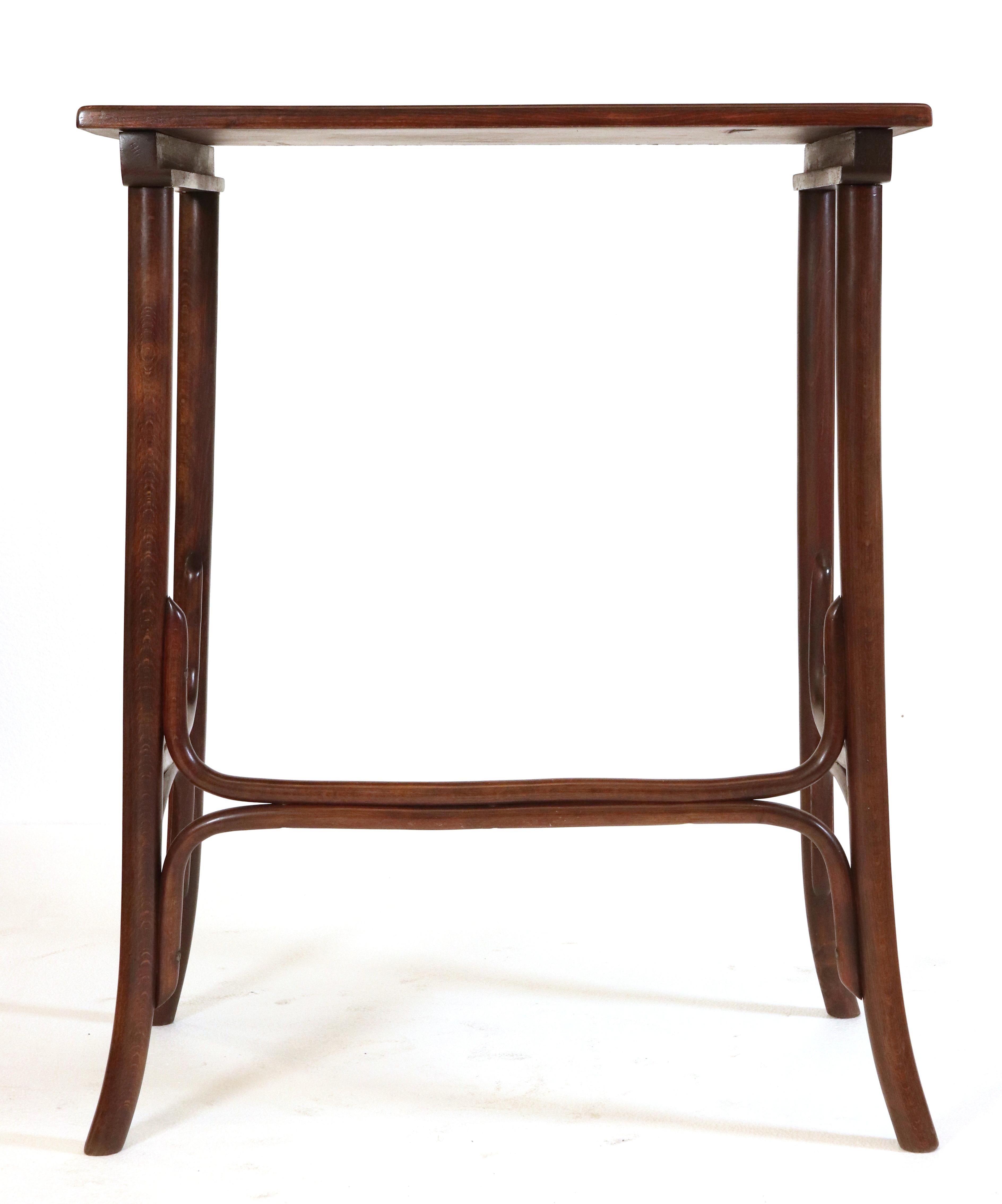 Early 20th Century Thonet Bentwood Oak Nesting Tables 6
