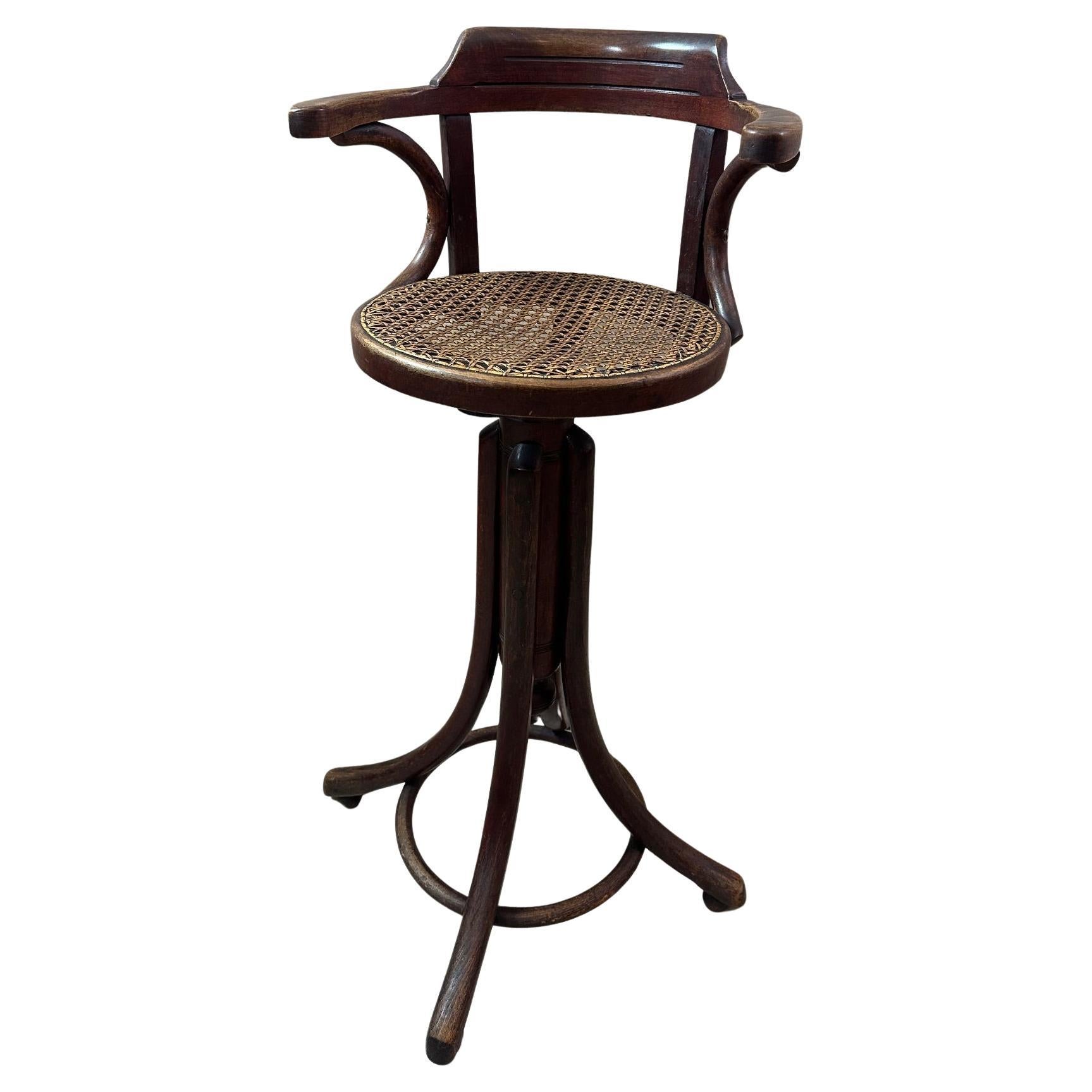 Early 20th century Thonet Swivel Hairdresser Child Chair, 1900s