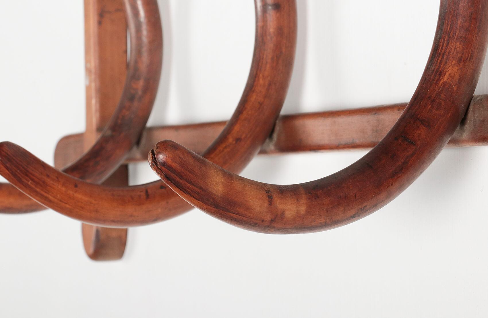 Early 20th Century Thonet Wall Coat Rack Hanger 5