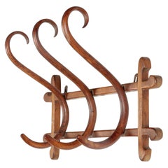 Early 20th Century Thonet Wall Coat Rack Hanger