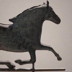 Early 20th Century Three-Dimensional Copper Horse Weather Vane