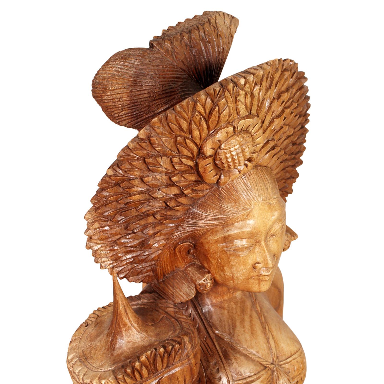1920-1930 three Hindu deities of the Siam, hand-carved exotic hardwood

n. 1 measures cm: H 150, W 35, D 25 
n.2 measure cm: H 102, W 35, D 25.