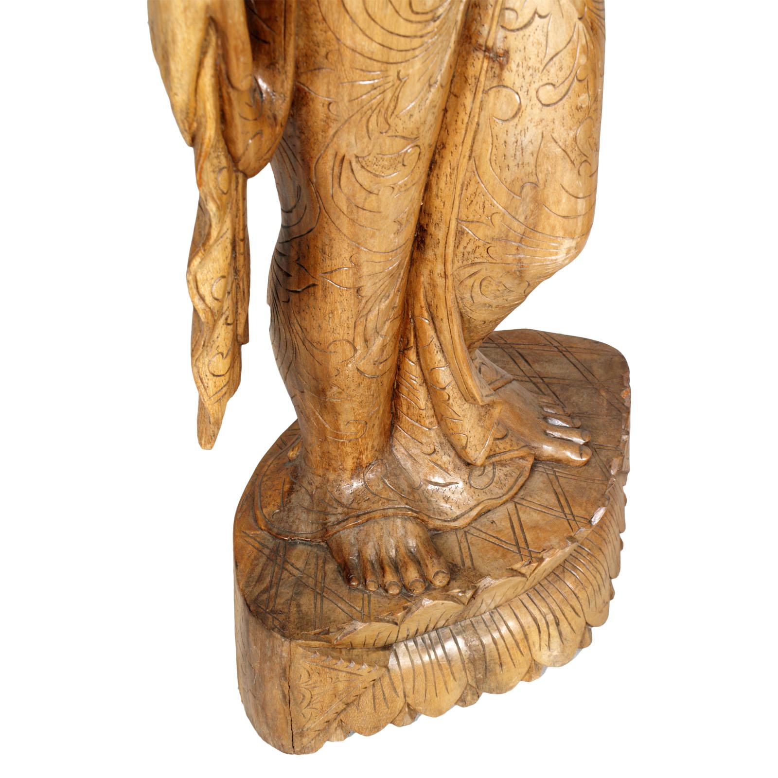 Early 20th Century Three Hindu Deities of the Siam, Hand-Carved Exotic Hardwood For Sale 2