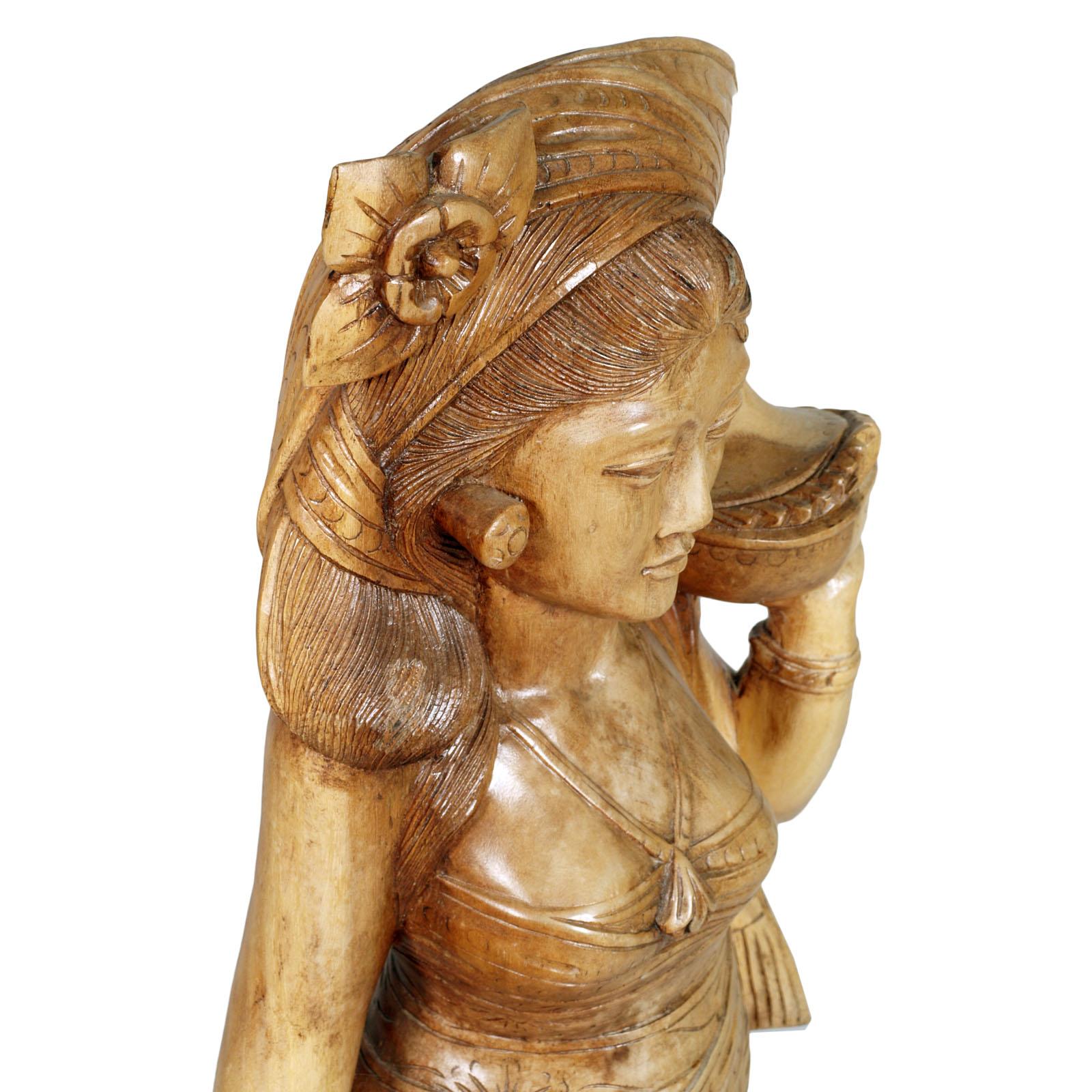 Early 20th Century Three Hindu Deities of the Siam, Hand-Carved Exotic Hardwood For Sale 3