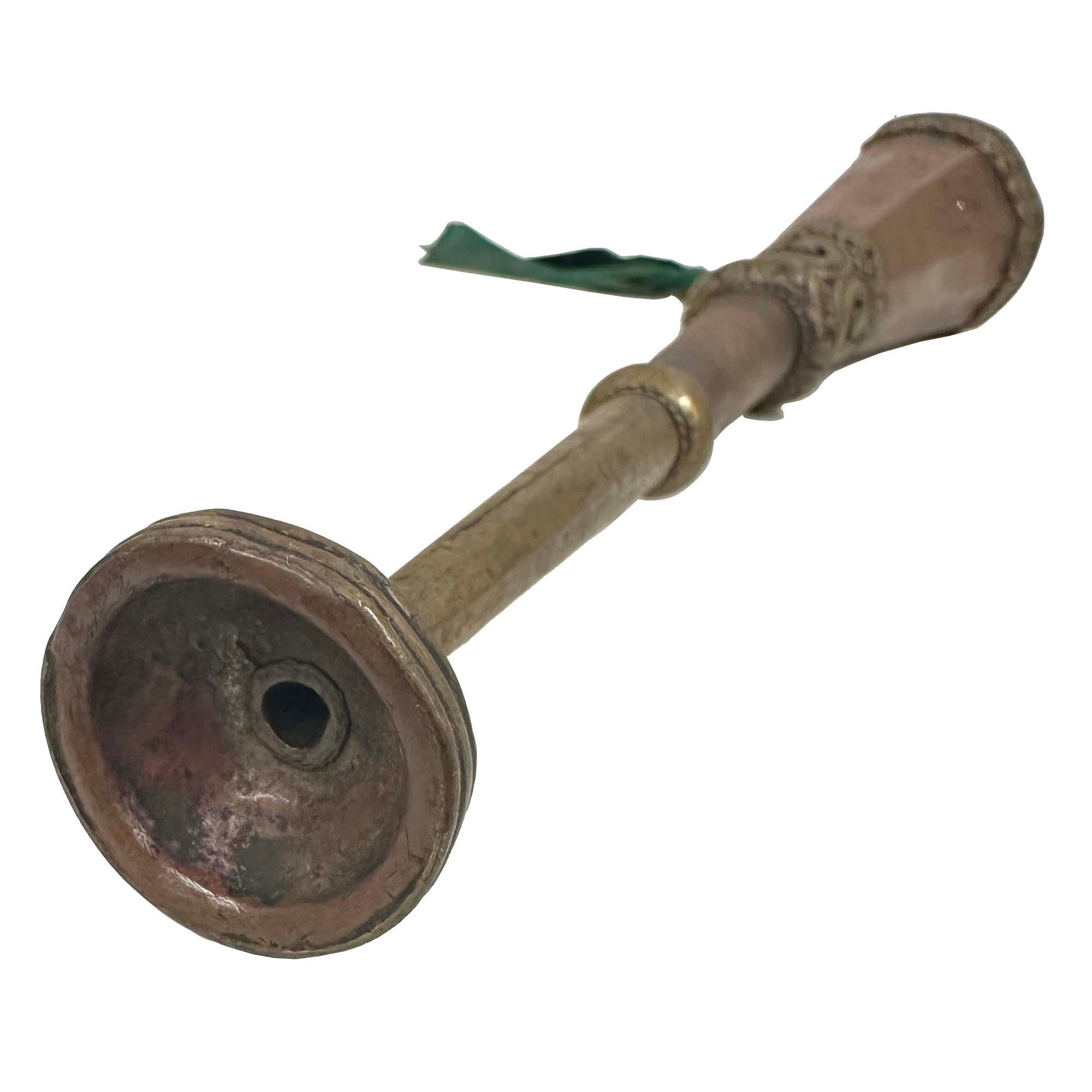 Early 20th Century Tibetan Handcrafted Buddhist Festival Trumpet For Sale 6