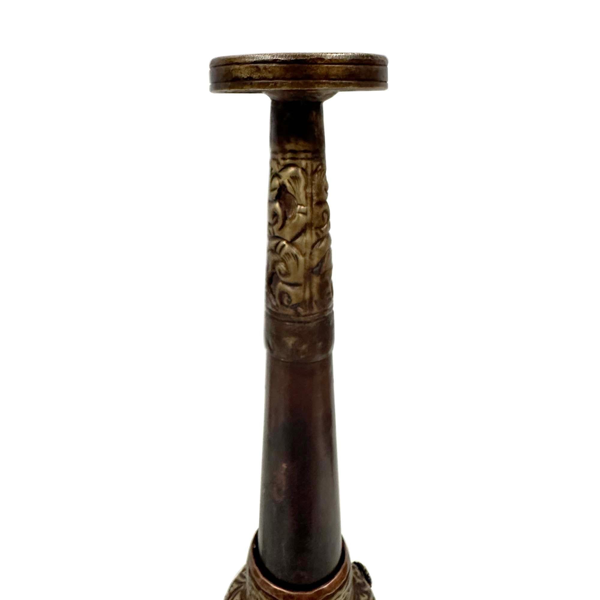 Early 20th Century Tibetan Handcrafted Buddhist Festival Trumpet, Rag-Dung For Sale 2