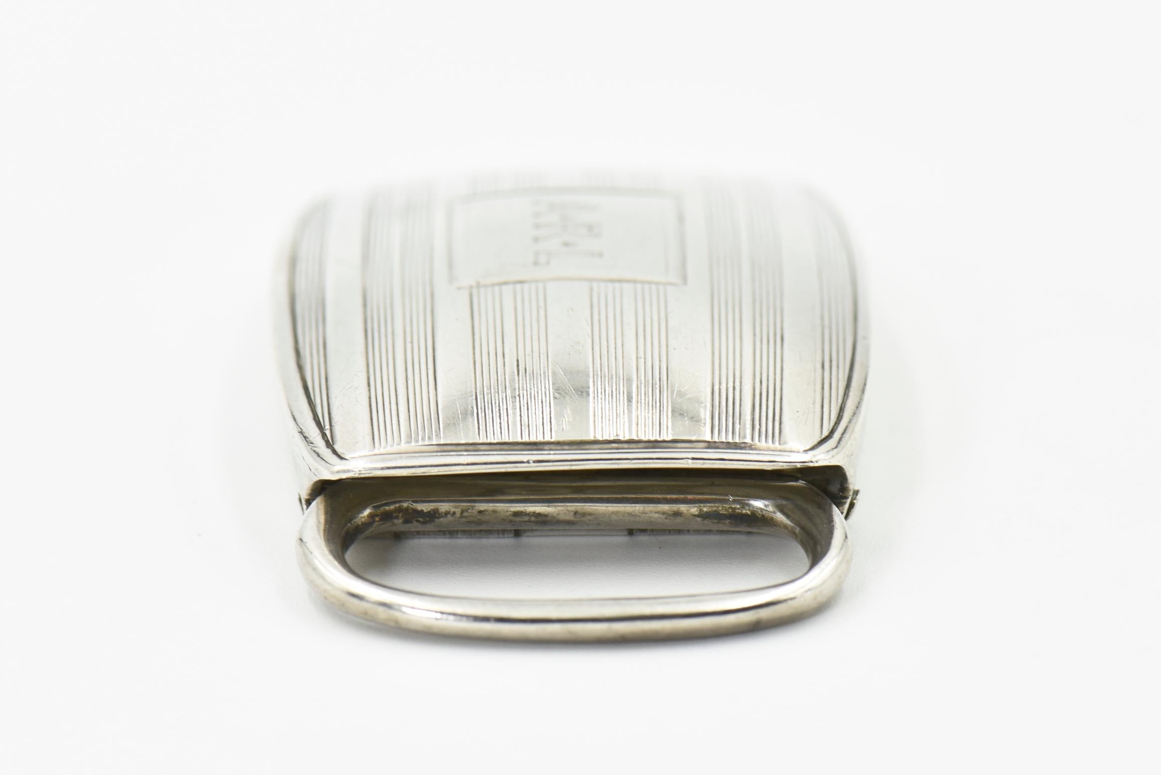 tiffany silver belt buckle