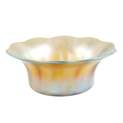 Early 20th Century Tiffany Favrile Glass Five-Piece Serving Set