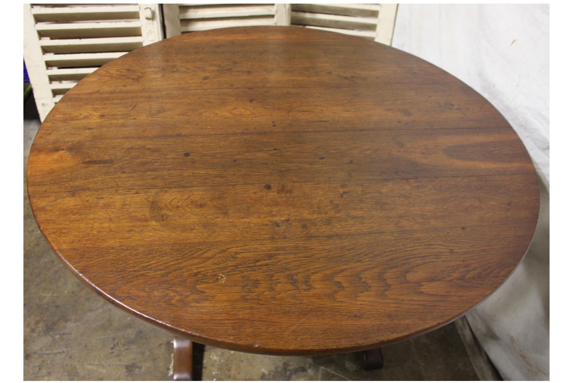 Early 20th Century Tilt Top Table 7