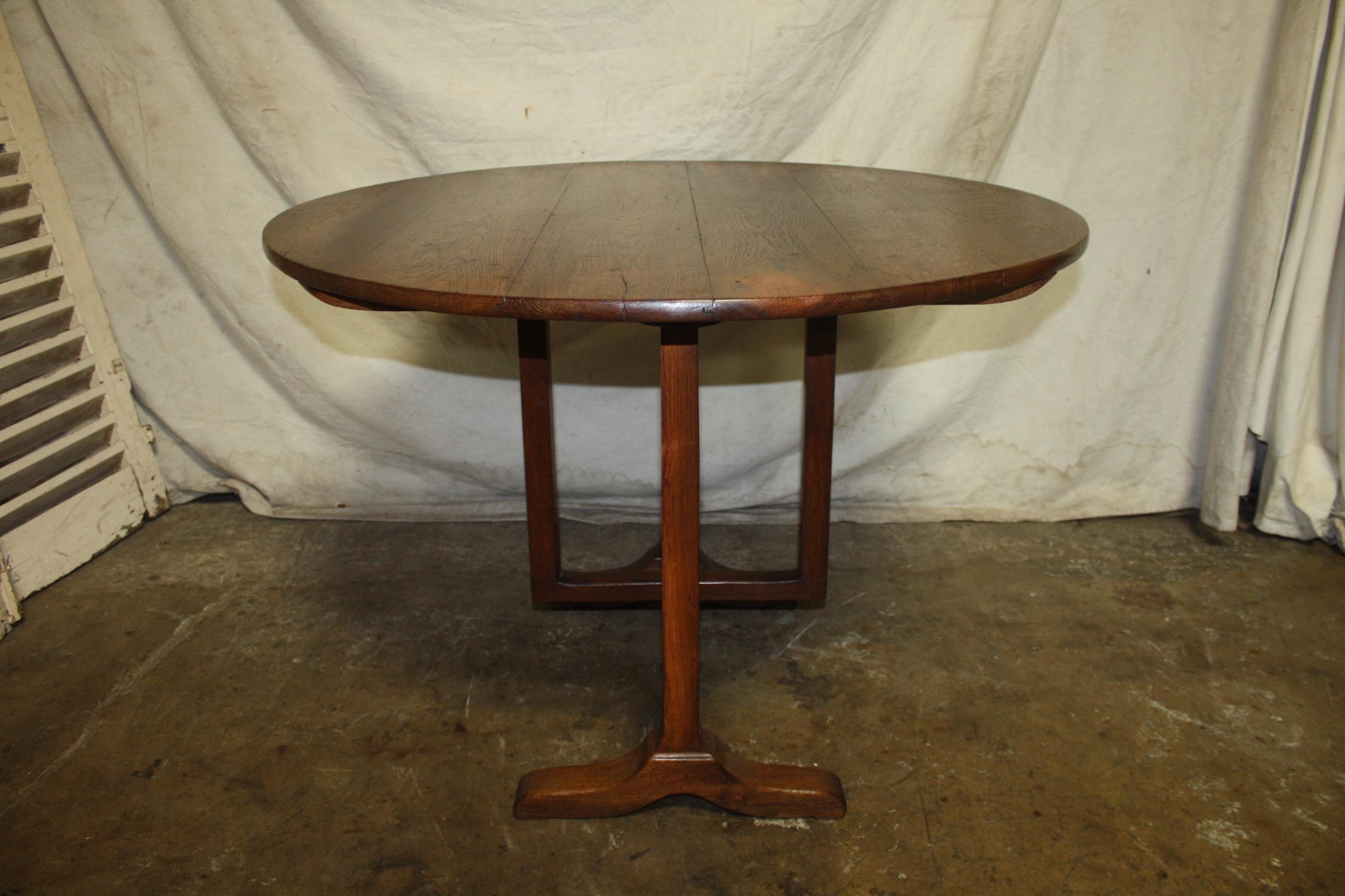 Oak Early 20th Century Tilt Top Table